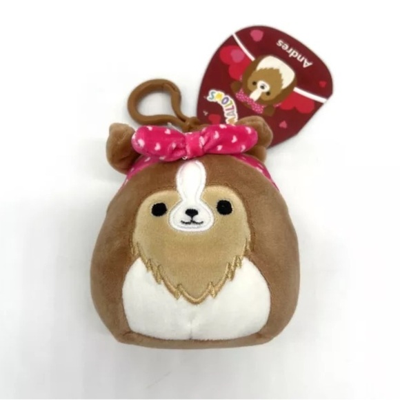 Nwt 🐶 3" Andres Clip dog Squishmallow - Picture 1 of 5